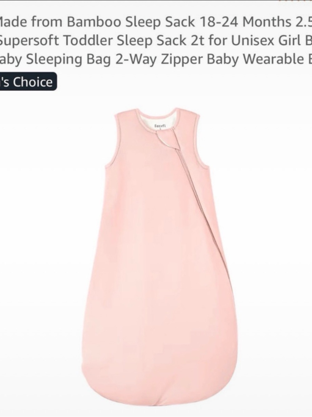 Pink Toddler Sleep Sack - Soft Wearable Blanket